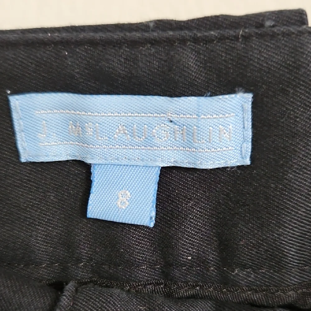 J.McLaughlin Black Classic Preppy Career Pencil Skirt Size 8